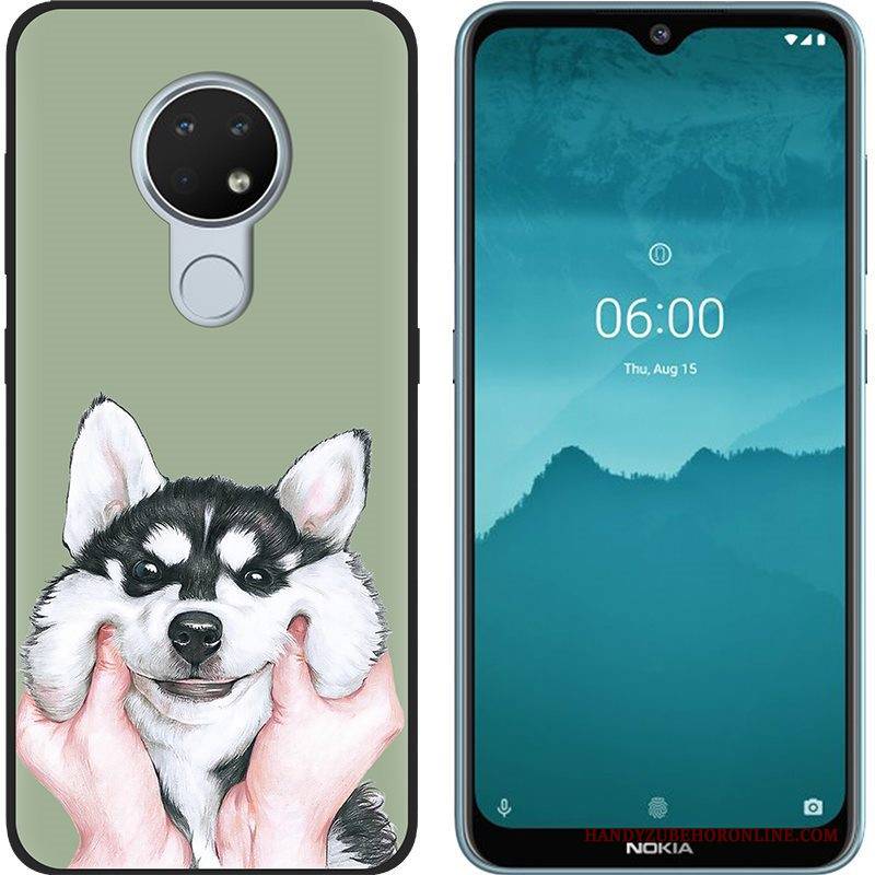 Hülle Nokia 6.2 Kreativ Handyhüllen Nubuck, Case Nokia 6.2 Weiche Trend Schwarz