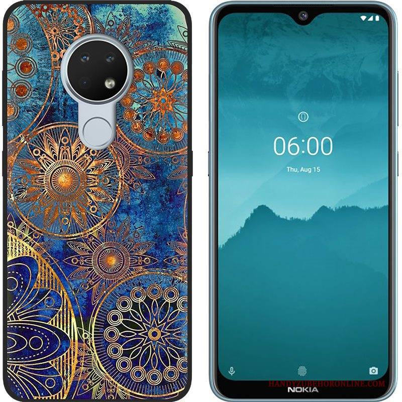 Hülle Nokia 6.2 Kreativ Handyhüllen Nubuck, Case Nokia 6.2 Weiche Trend Schwarz