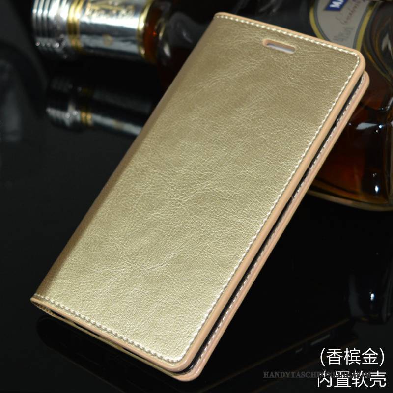 Hülle Nokia 6 Folio Anti-sturz Gold, Case Nokia 6 Silikon Handyhüllen