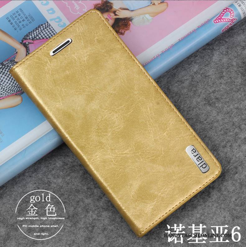 Hülle Nokia 6 Schutz Gold Anti-sturz, Case Nokia 6 Taschen