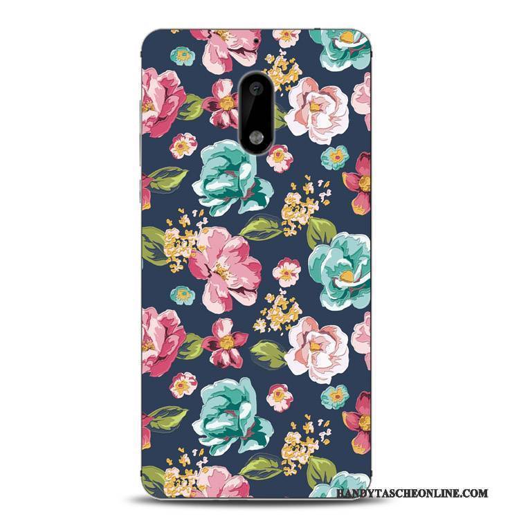 Hülle Nokia 6 Silikon Blumen Handyhüllen, Case Nokia 6 Farbe Mini