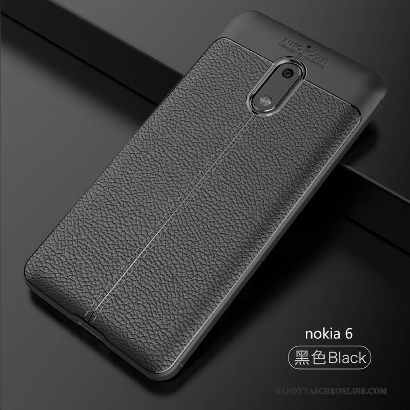 Hülle Nokia 6 Silikon Muster Anti-sturz, Case Nokia 6 Leder Handyhüllen Trend