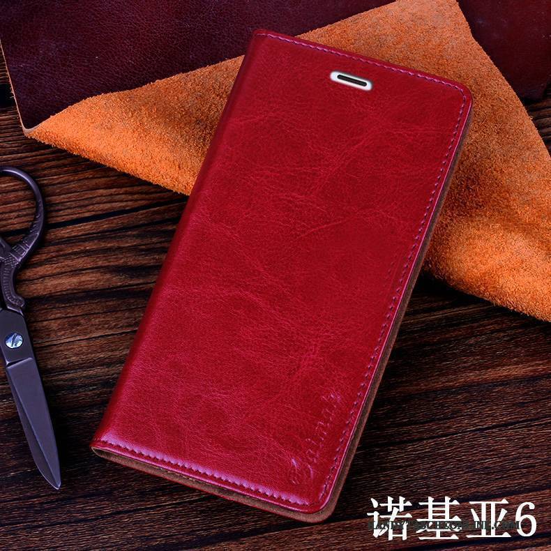 Hülle Nokia 6 Taschen Anti-sturz Blau, Case Nokia 6 Schutz