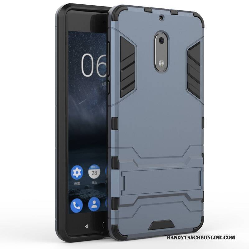 Hülle Nokia 6 Taschen Nubuck Handyhüllen, Case Nokia 6 Schutz Schwer Anti-sturz