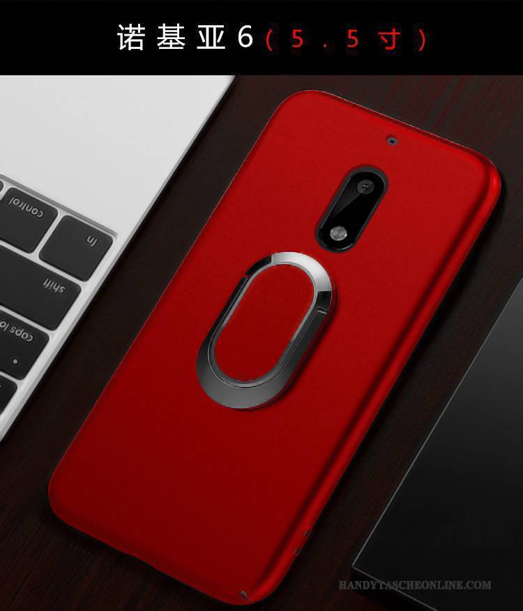 Hülle Nokia 6 Taschen Schwer Rot, Case Nokia 6 Handyhüllen Neu