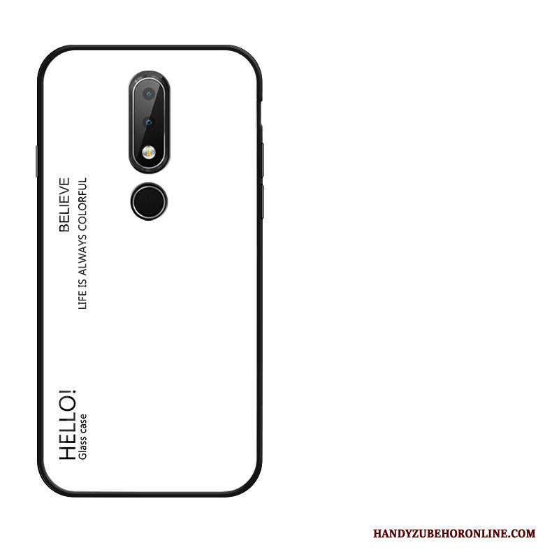 Hülle Nokia 7.1 Kreativ Handyhüllen Glas, Case Nokia 7.1 Anti-sturz Persönlichkeit