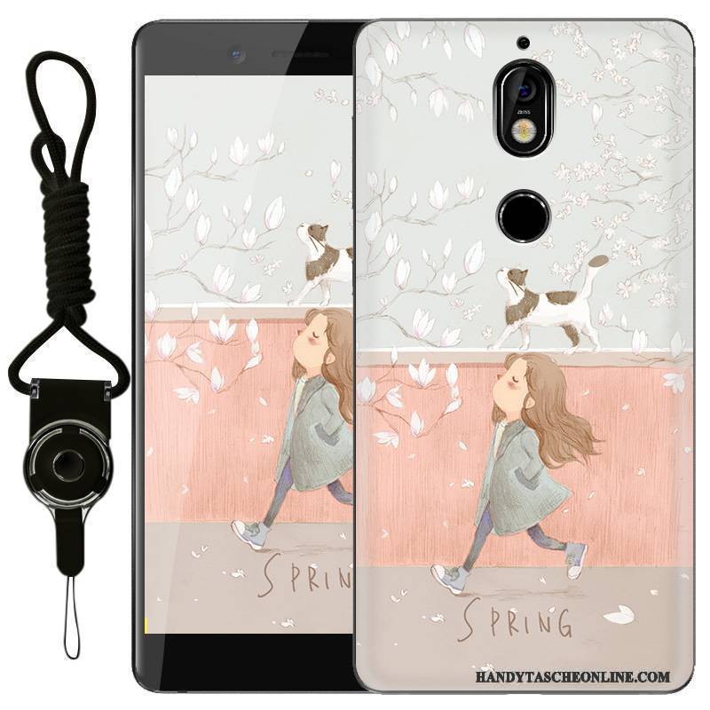 Hülle Nokia 7 Kreativ Persönlichkeit Anti-sturz, Case Nokia 7 Silikon Handyhüllen Rosa