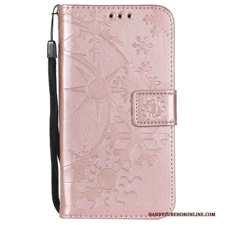 Hülle Nokia 7 Plus Schutz Rosegold Handyhüllen, Case Nokia 7 Plus Geldbörse