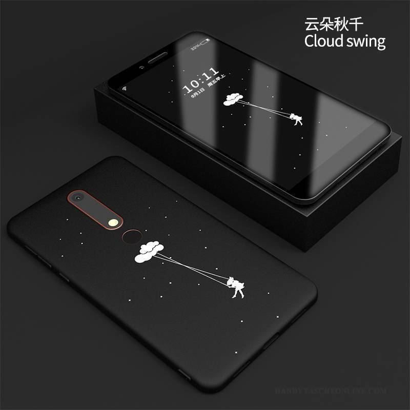 Hülle Nokia 7 Silikon Schwarz Neu, Case Nokia 7 Weiche Handyhüllen Nubuck