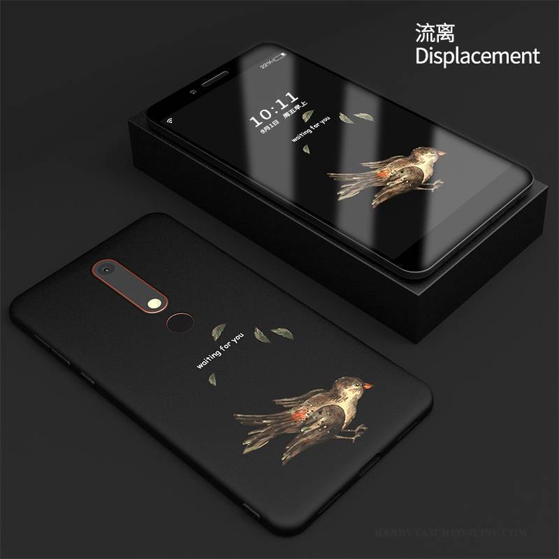 Hülle Nokia 7 Silikon Schwarz Neu, Case Nokia 7 Weiche Handyhüllen Nubuck