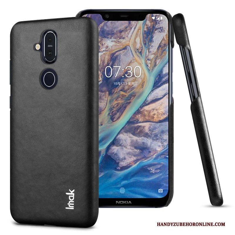 Hülle Nokia 8.1 Lederhülle Karte Handyhüllen, Case Nokia 8.1 Leder