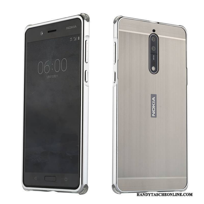 Hülle Nokia 8 Metall Anti-sturz Rosa, Case Nokia 8 Schutz Trend Persönlichkeit