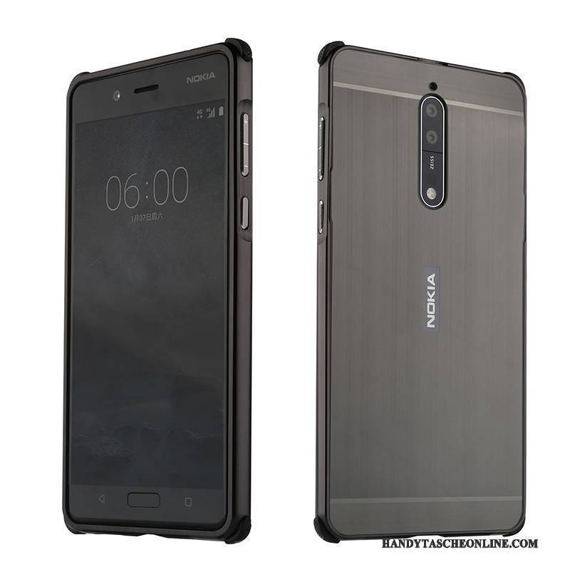 Hülle Nokia 8 Metall Anti-sturz Rosa, Case Nokia 8 Schutz Trend Persönlichkeit