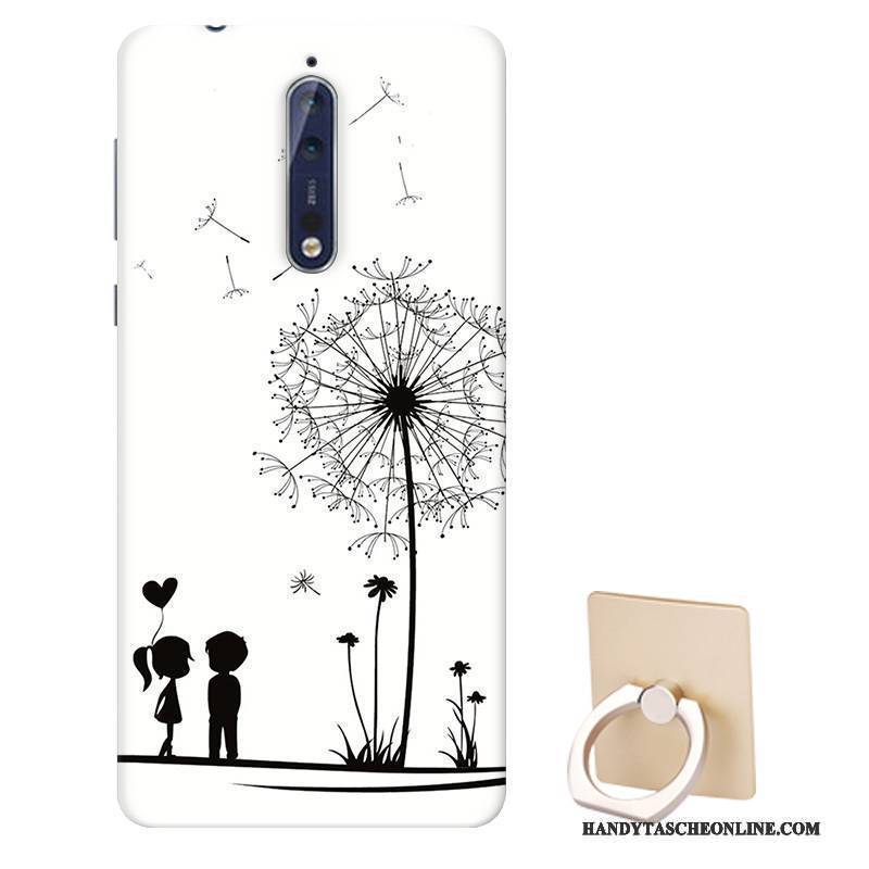 Hülle Nokia 8 Silikon Muster Nubuck, Case Nokia 8 Karikatur Angepasst Handyhüllen