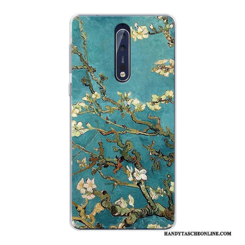 Hülle Nokia 8 Taschen Angepasst Sternenhimmel, Case Nokia 8 Farbe Hoch Kunst