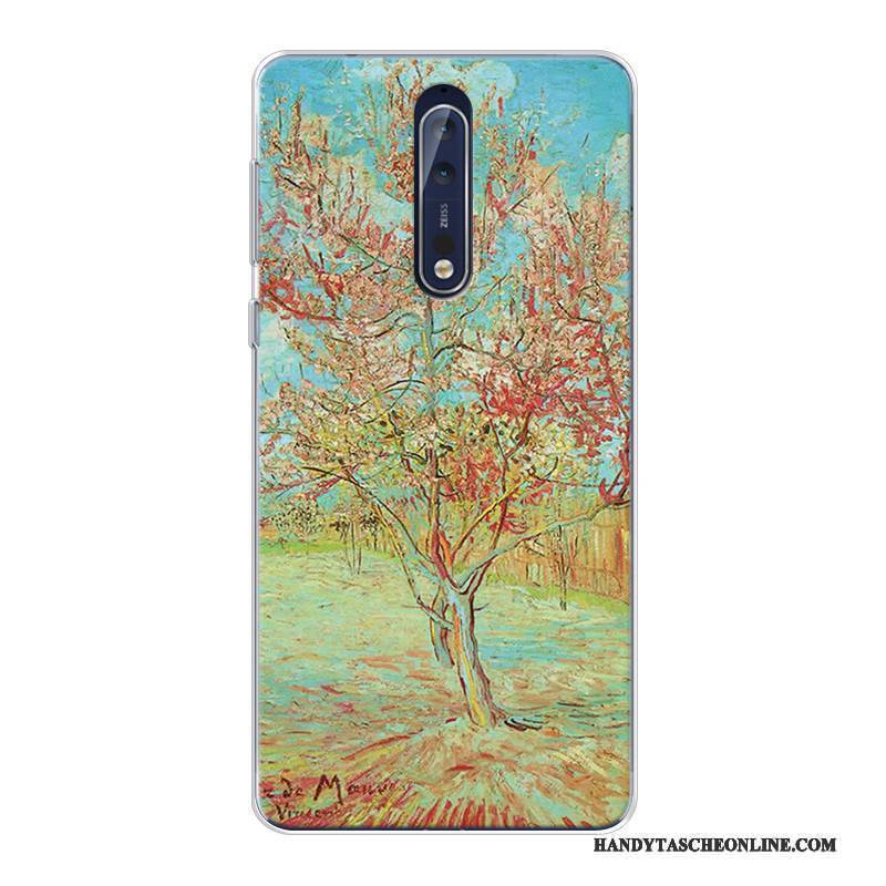 Hülle Nokia 8 Taschen Angepasst Sternenhimmel, Case Nokia 8 Farbe Hoch Kunst