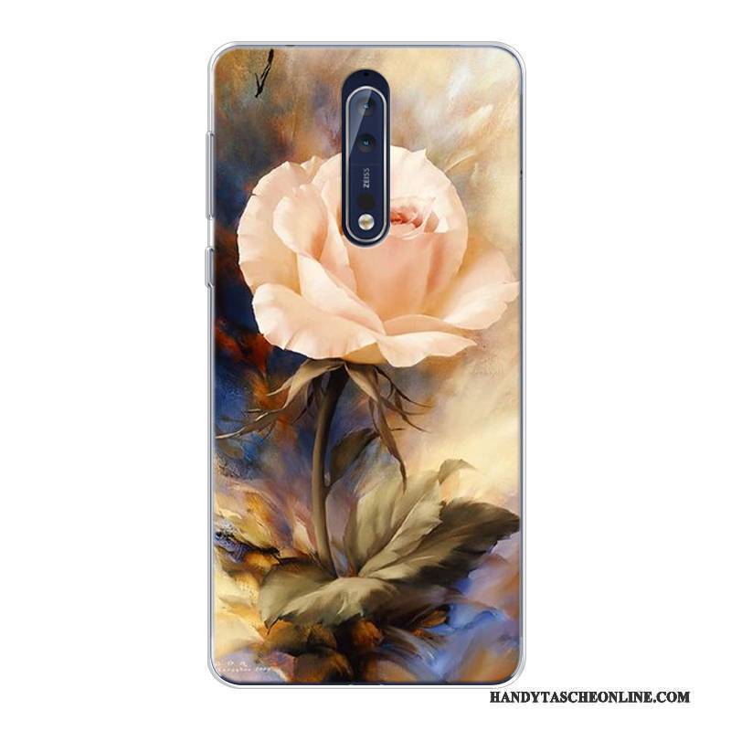 Hülle Nokia 8 Taschen Angepasst Sternenhimmel, Case Nokia 8 Farbe Hoch Kunst