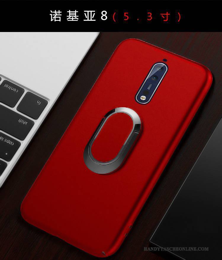 Hülle Nokia 8 Taschen Anti-sturz Neu, Case Nokia 8 Rot Handyhüllen