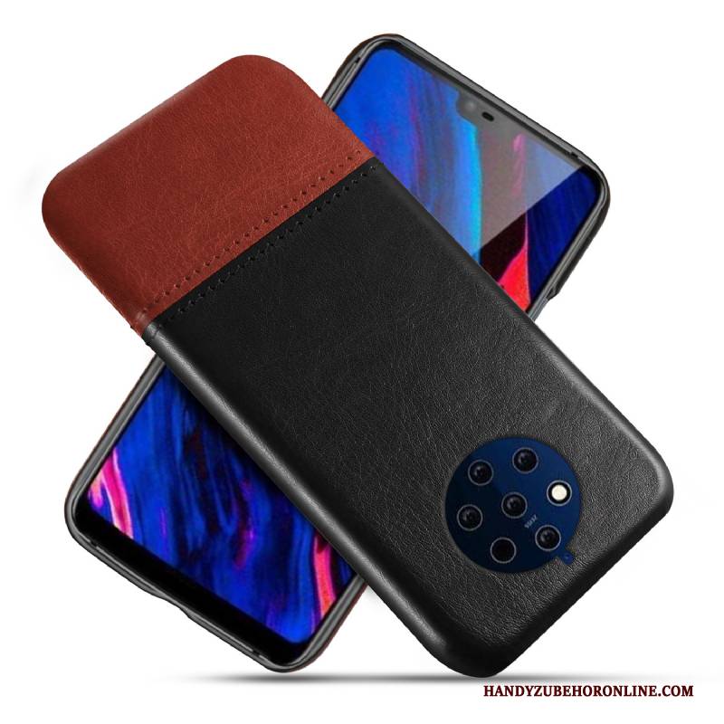 Hülle Nokia 9 Pureview Leder Anti-sturz Qualität, Case Nokia 9 Pureview Schutz Schwarz Pu