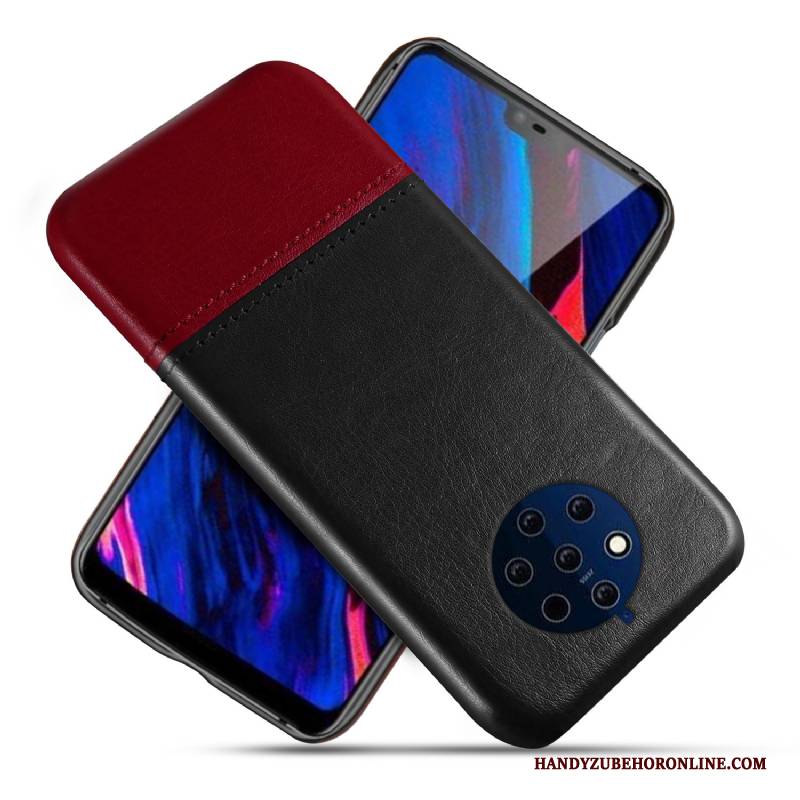 Hülle Nokia 9 Pureview Leder Anti-sturz Qualität, Case Nokia 9 Pureview Schutz Schwarz Pu