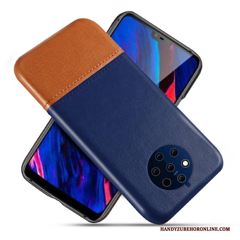 Hülle Nokia 9 Pureview Leder Anti-sturz Qualität, Case Nokia 9 Pureview Schutz Schwarz Pu