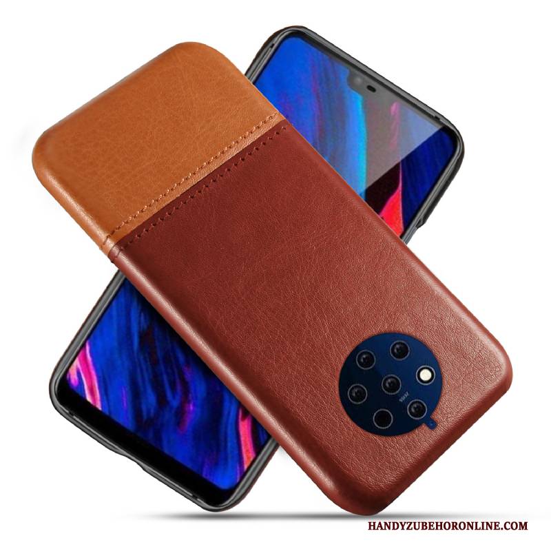 Hülle Nokia 9 Pureview Leder Anti-sturz Qualität, Case Nokia 9 Pureview Schutz Schwarz Pu