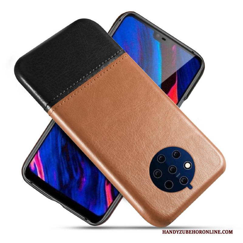 Hülle Nokia 9 Pureview Leder Anti-sturz Qualität, Case Nokia 9 Pureview Schutz Schwarz Pu