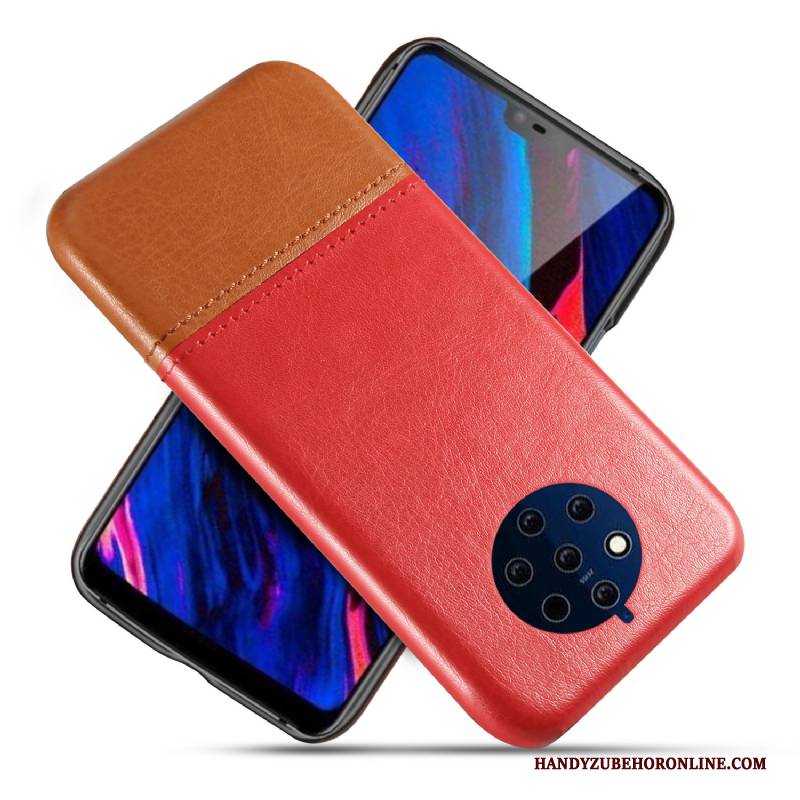 Hülle Nokia 9 Pureview Leder Anti-sturz Qualität, Case Nokia 9 Pureview Schutz Schwarz Pu