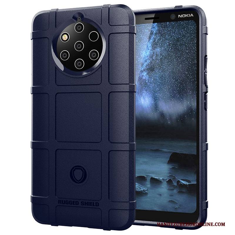 Hülle Nokia 9 Pureview Taschen Handyhüllen Pu, Case Nokia 9 Pureview Schutz Anti-sturz Grau