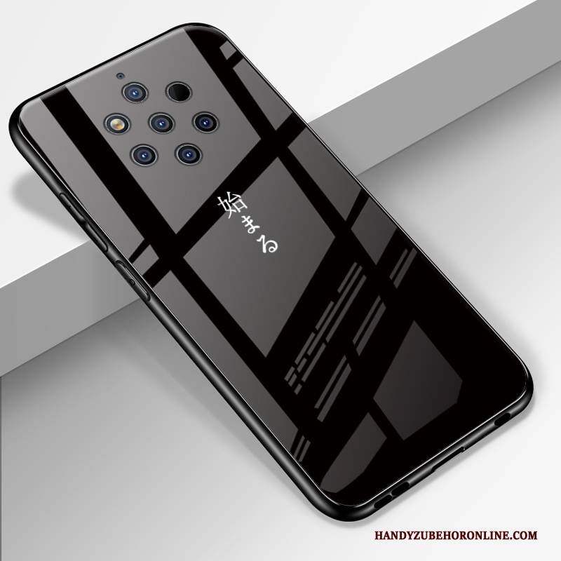 Hülle Nokia 9 Pureview Weiche Licht Schwarz, Case Nokia 9 Pureview Schutz Pu Anti-sturz