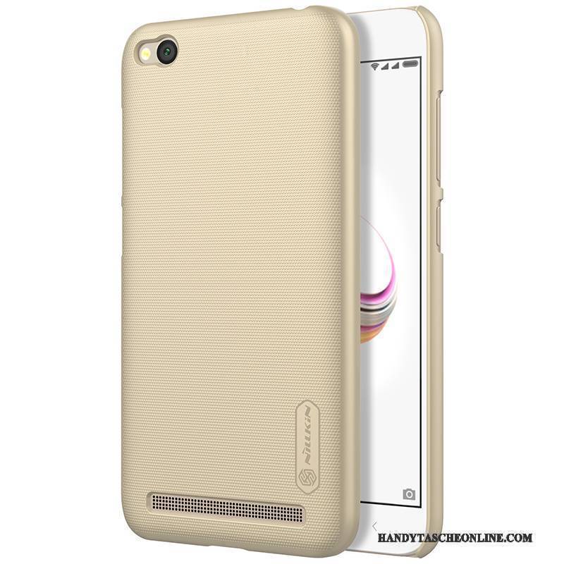 Hülle Redmi 5a Schutz Anti-sturz Handyhüllen, Case Redmi 5a Nubuck Gold