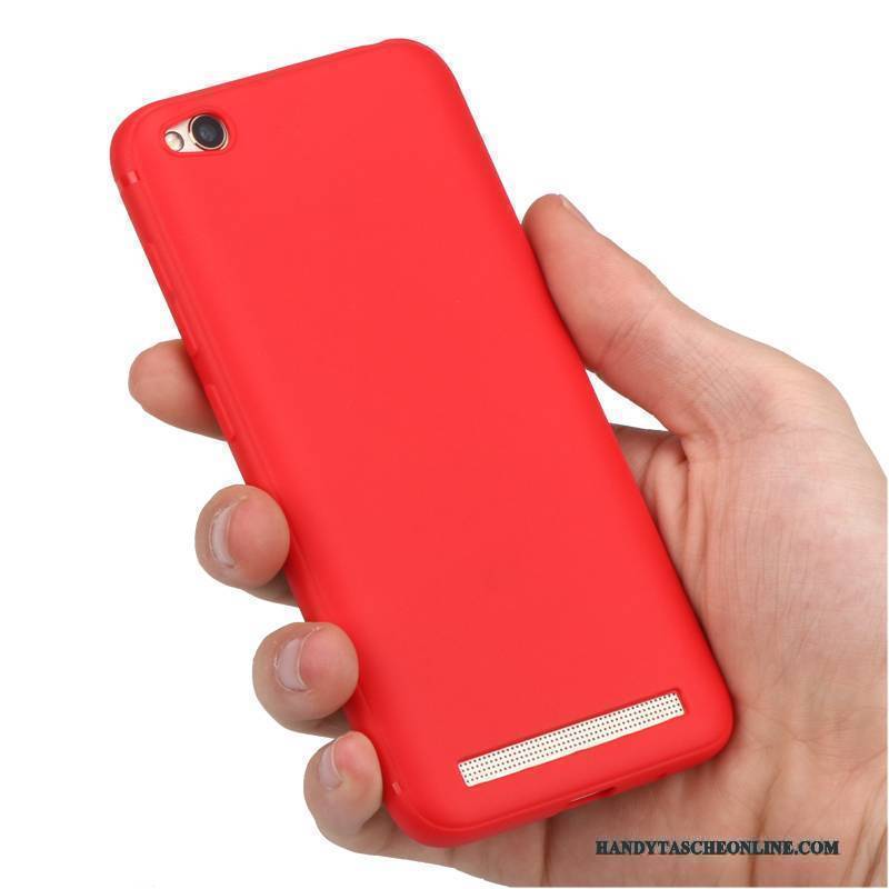 Hülle Redmi 5a Taschen Rosa Anti-sturz, Case Redmi 5a Weiche Rot Mini