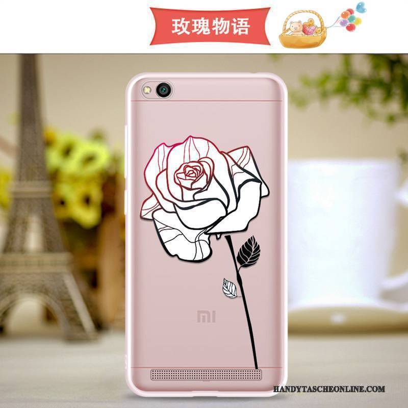 Hülle Redmi 5a Weiche Leichtgewicht Rosa, Case Redmi 5a Schutz Handyhüllen Rot