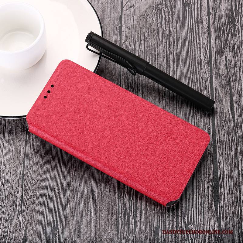 Hülle Redmi 7 Folio Mini Handyhüllen, Case Redmi 7 Lederhülle Rot Dunkelblau