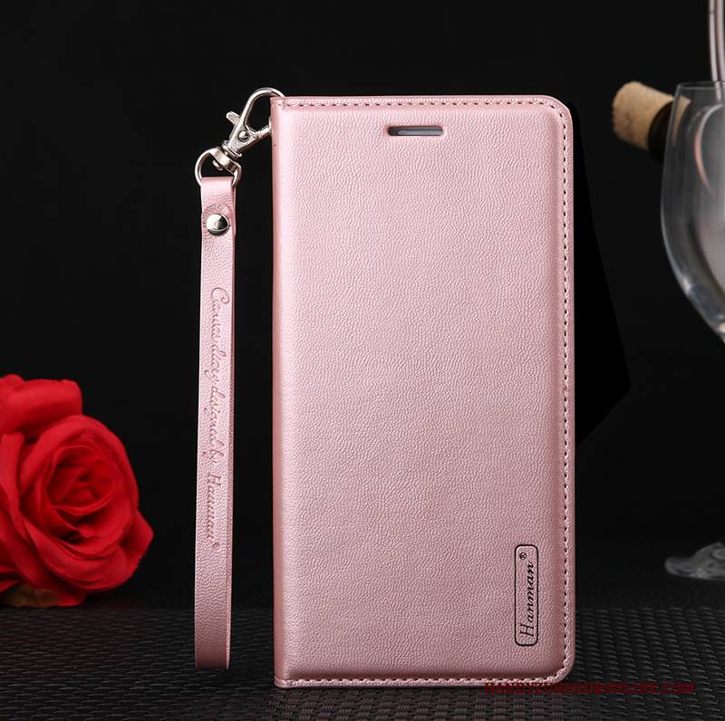 Hülle Redmi 7 Silikon Handyhüllen Rosa, Case Redmi 7 Lederhülle Rot Anti-sturz