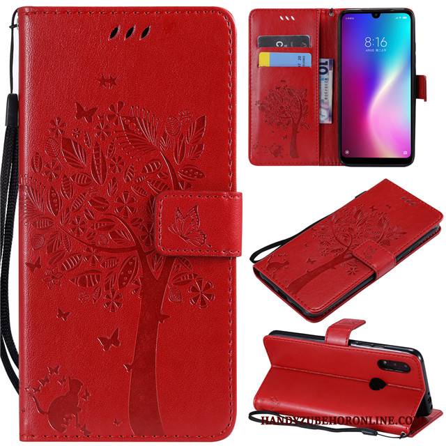 Hülle Redmi 7 Weiche Mini Rot, Case Redmi 7 Lederhülle Handyhüllen