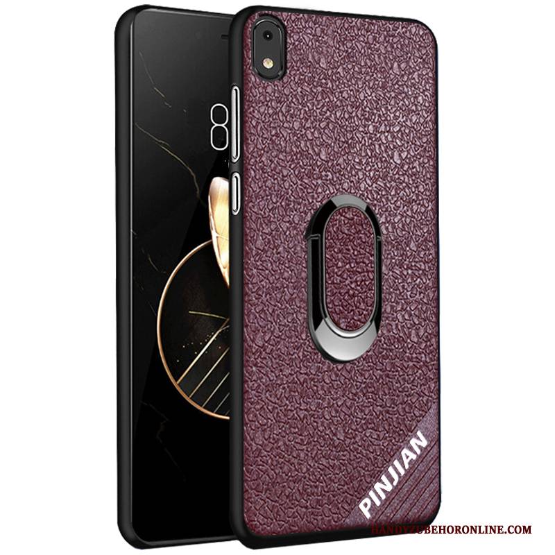 Hülle Redmi 7a Silikon Anti-sturz Muster, Case Redmi 7a Leder Handyhüllen Nubuck