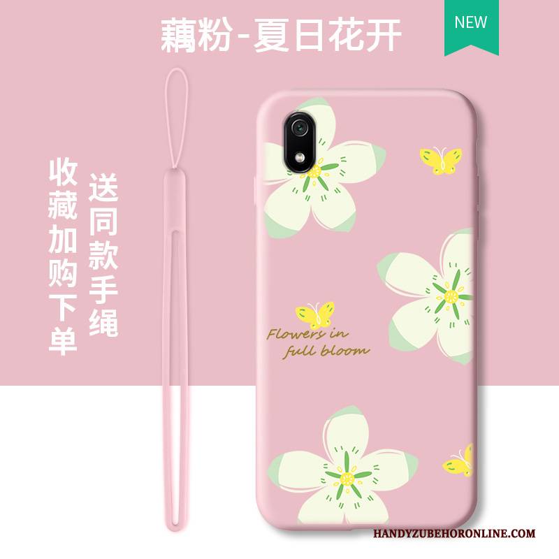 Hülle Redmi 7a Taschen Persönlichkeit Rosa, Case Redmi 7a Schutz Rot Trend