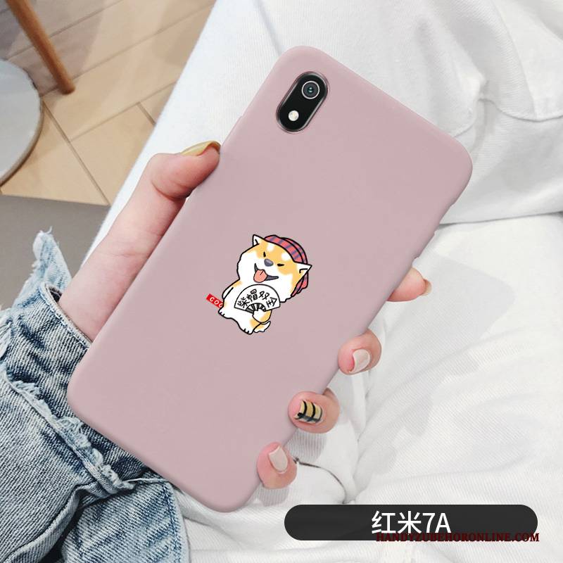 Hülle Redmi 7a Weiche Rot Wind, Case Redmi 7a Karikatur Handyhüllen Niedliche