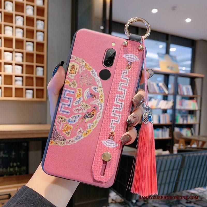 Hülle Redmi 8 Retro Chinesische Art Groß, Case Redmi 8 Taschen Grün Neu