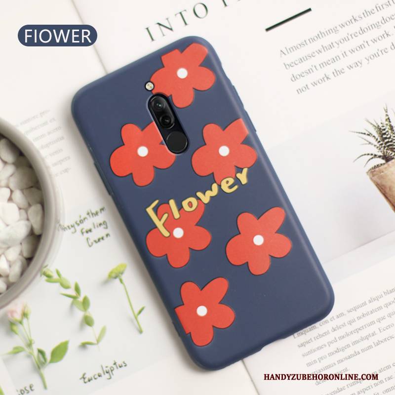 Hülle Redmi 8 Schutz Handyhüllen Liebhaber, Case Redmi 8 Silikon Blumen Schlank