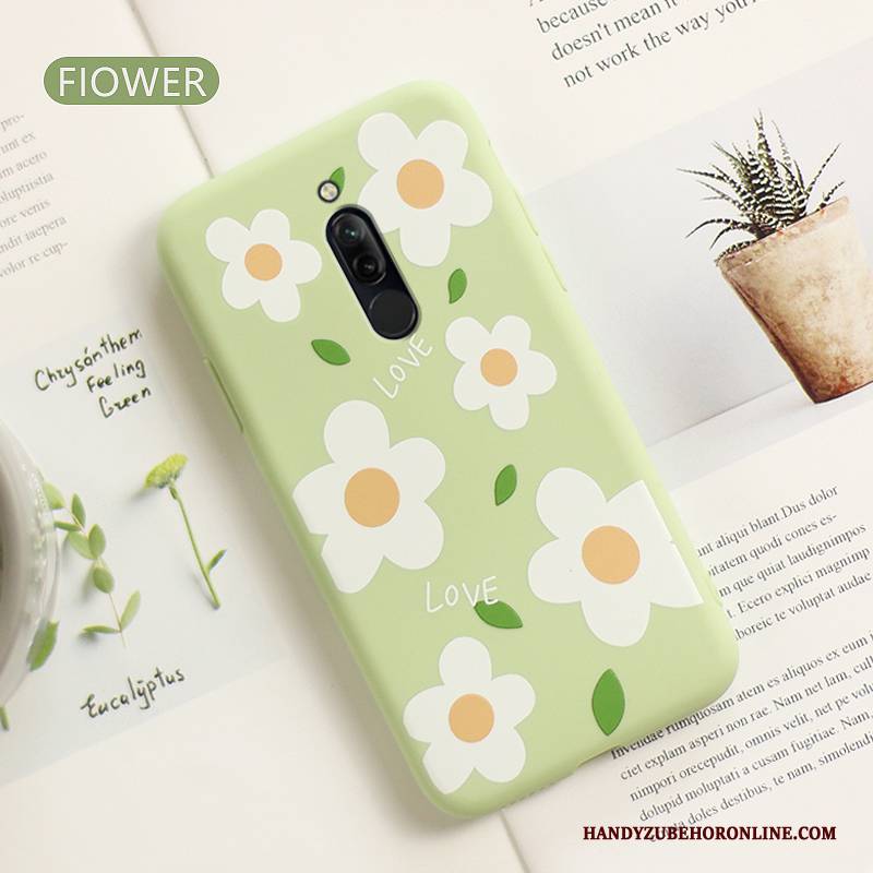 Hülle Redmi 8 Schutz Handyhüllen Liebhaber, Case Redmi 8 Silikon Blumen Schlank