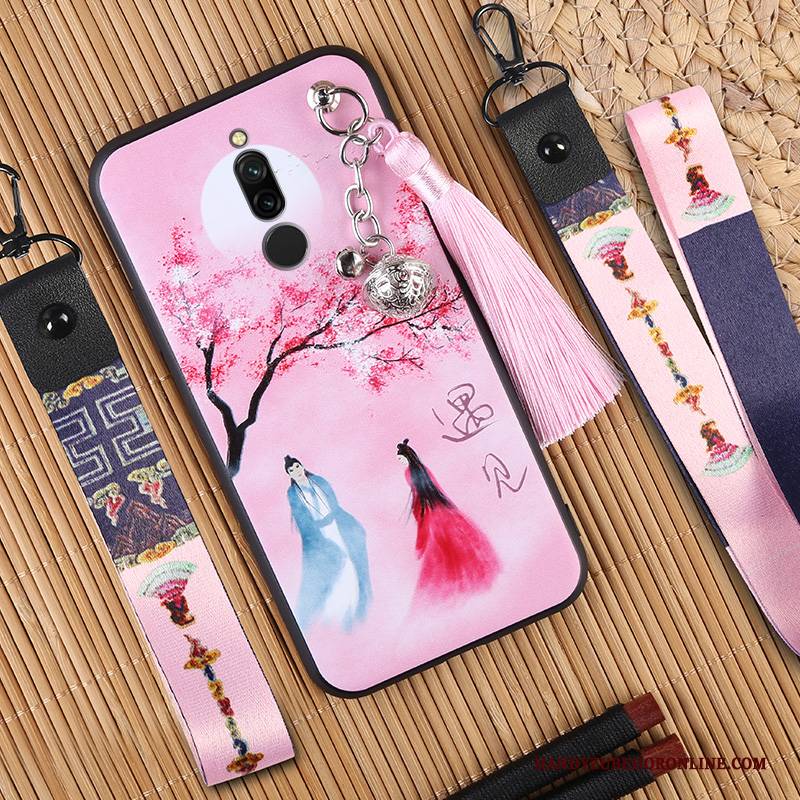 Hülle Redmi 8 Schutz Rosa Dünne, Case Redmi 8 Kreativ Mini Chinesische Art