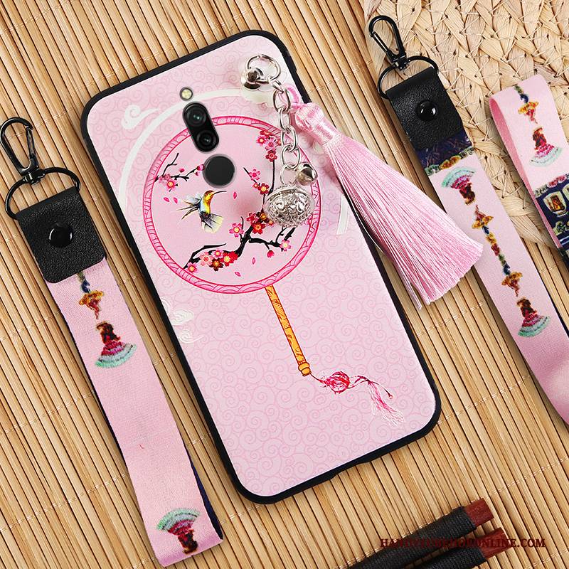 Hülle Redmi 8 Schutz Rosa Dünne, Case Redmi 8 Kreativ Mini Chinesische Art