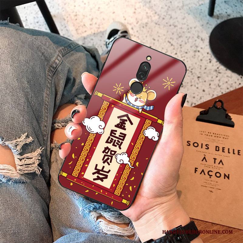 Hülle Redmi 8 Schutz Wind Netto Rot, Case Redmi 8 Silikon Trend Ratte