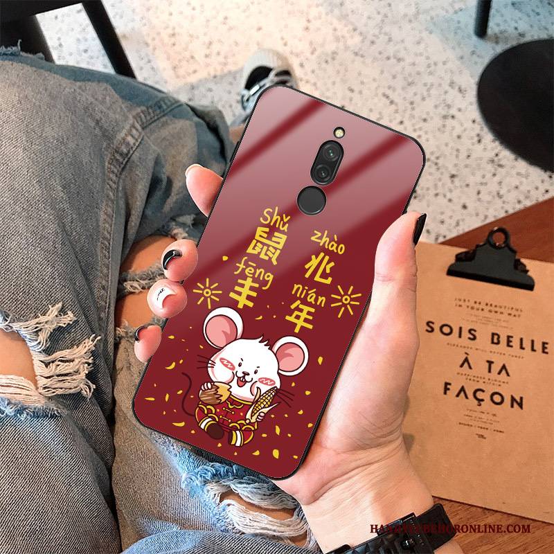 Hülle Redmi 8 Schutz Wind Netto Rot, Case Redmi 8 Silikon Trend Ratte