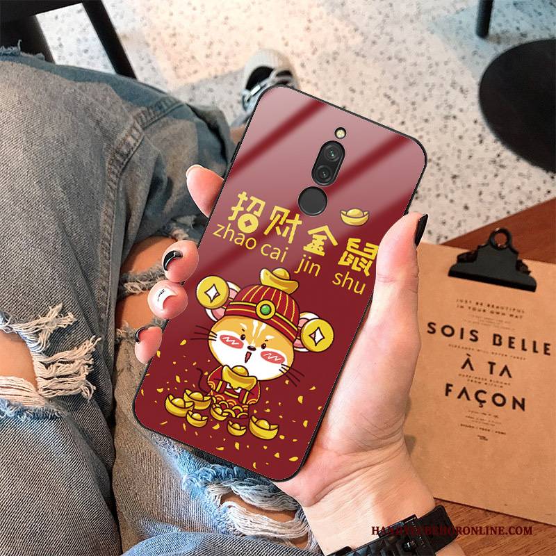 Hülle Redmi 8 Schutz Wind Netto Rot, Case Redmi 8 Silikon Trend Ratte