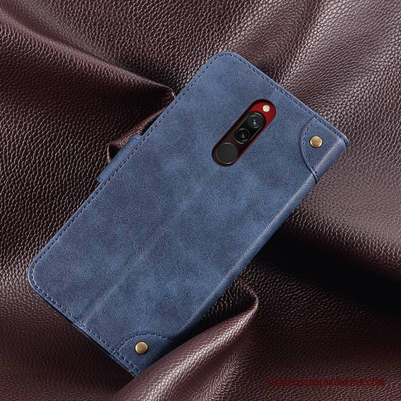 Hülle Redmi 8 Silikon Anti-sturz Kurz, Case Redmi 8 Lederhülle Handyhüllen Karte