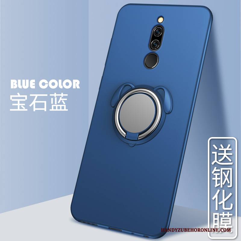 Hülle Redmi 8 Silikon Magnetismus Handyhüllen, Case Redmi 8 Halterung Mini Blau