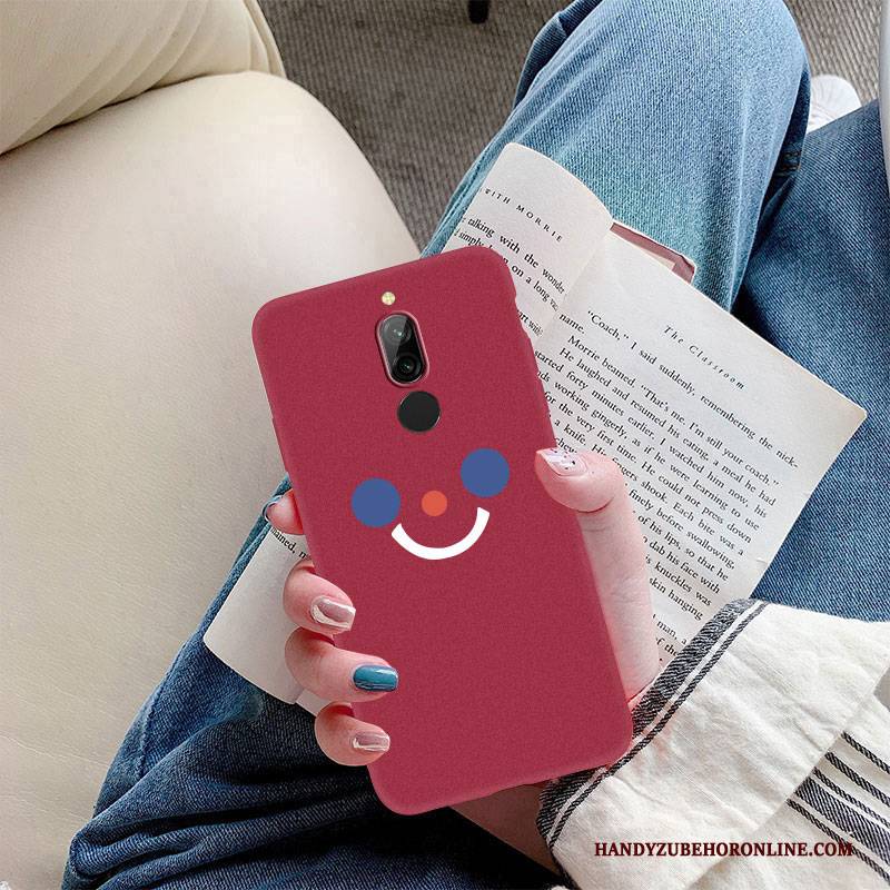 Hülle Redmi 8 Silikon Mini Nubuck, Case Redmi 8 Karikatur Schlank Blau